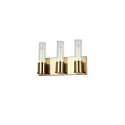 Dainolite TBE-123W-AGB Tube 3-Lights 60W Aged Brass Incandescent Vanity light