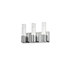 Dainolite TBE-123W-PC Tube 3-Lights 60W Polished Chrome Incandescent Vanity light