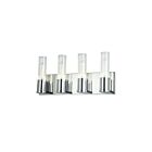 Dainolite TBE-174W-PC Tube 4-Lights 60W Polished Chrome Incandescent Vanity light