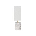 Dainolite TOD-221T-WH-AGB Todd 1-Light 60W White LED Table Lamp 