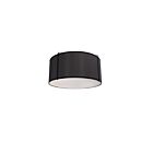 Dainolite TRA-121FH-BK Trapezoid 2-Lights 80W Black LED Drum Flush Mount