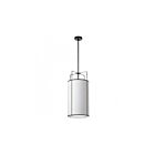 Dainolite TRA-124P-BK-WH Trapezoid 4-Lights 240W White LED Drum Pendant