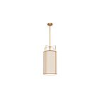Dainolite TRA-124P-GLD-CRM Trapezoid 4-Lights 240W Cream LED Drum Pendant