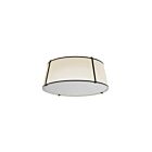 Dainolite TRA-224FH-BK-CRM Trapezoid 4-Lights 400W Cream LED Flush Mount