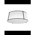 Dainolite TRA-224FH-BK-WH Trapezoid 4-Lights 400W White LED Flush Mount