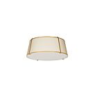 Dainolite TRA-224FH-GLD-CRM Trapezoid 4-Lights 400W Cream LED Flush Mount