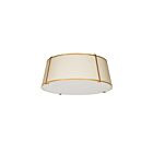 Dainolite TRA-224FH-GLD-CRM Trapezoid 4-Lights 400W Cream LED Flush Mount