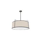 Dainolite TRA-244P-BK-CRM Trapezoid 4-Lights 400W Cream LED Drum Pendant