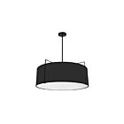 Dainolite TRA-244P-BK Trapezoid 4-Lights 400W Black LED Drum Pendant