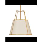 Dainolite TRA-304P-GLD-CRM Trapezoid 4-Lights 400W Cream LED Pendant