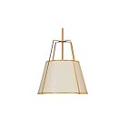 Dainolite TRA-304P-GLD-CRM Trapezoid 4-Lights 400W Cream LED Pendant