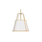 Dainolite TRA-304P-GLD-WH Trapezoid 4-Lights 400W White LED Pendant
