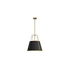 Dainolite TRA-331P-GLD-BK Trapezoid 3-Lights 180W Black LED Trapezoid Pendant