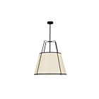 Dainolite TRA-3P-BK-CRM Trapezoid 3-Lights 300W Cream LED Trapezoid Pendant