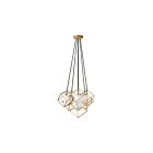 Dainolite TSN-6P-GLD Thomson 6-Lights 150W Gold Cord Pendant
