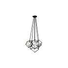 Dainolite TSN-6P-MB Thomson 6-Lights 150W Matte Black Halogen Pendant