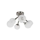 Dainolite TWD-166SF-SC Tanglewood 6-Lights 150W Satin Chrome Halogen Semi Flush