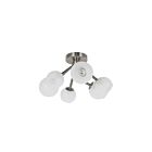 Dainolite TWD-166SF-SC Tanglewood 6-Lights 150W Satin Chrome Halogen Semi Flush