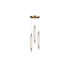 Dainolite TYA-1230LEDP-AGB Typha 3-Lights 30W Aged Brass Pendant