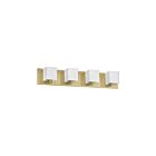 Dainolite V1230-4W-AGB Verona 4-Lights 240W Aged Brass Halogen Vanity Light