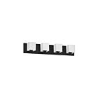 Dainolite V1230-4W-MB Verona 4-Lights 240W Matte Black Halogen Vanity Light