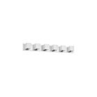 Dainolite V1230-6W-PC 6-Lights 360W Polished Chrome Halogen Vanity