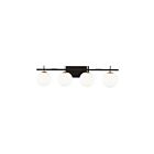 Dainolite VAD-324W-MB-AGB Vivaldi 4-Lights 160W Halogen Vanity Light