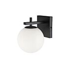 Dainolite VAD-51W-MB Vivaldi 1-Light 40W Matte Black Halogen Wall Sconce