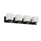 Dainolite VED-294W-MB Veda 4-Lights 240W Matte Black LED Vanity Light 