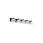 Dainolite VED-365W-MB-CLR Veda 5-Lights 300W Matte Black LED Vanity Light