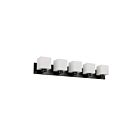 Dainolite VED-365W-MB Veda 5-Lights 300W Matte Black LED Vanity Light 