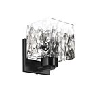 Dainolite VED-51W-MB-CLR Veda 1-Light 60W Matte Black LED Vanity Light
