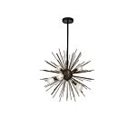 Dainolite VEG-196P-MB Vega 6-Lights 360W Matte Black Incandescent Pendant