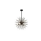 Dainolite VEG-196P-MB Vega 6-Lights 360W Matte Black Incandescent Pendant