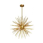 Dainolite VEG-248P-GLD-VB Vega 8-Lights 480W Gold LED Rod Pendant