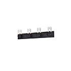 Dainolite VER-324W-MB Veronica 4-Lights 240W Matte Black Vanity Light