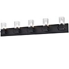 Dainolite VER-405W-MB Veronica 5-Lights 300W Matte Black Vanity Light