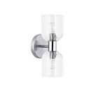 Dainolite VIE-102W-PC Vienna 2-Lights 120W Polished Chrome Wall Sconce