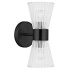 Dainolite VIE-112W-MB Vienna 2-Lights 120W Matte Black Wall Sconce