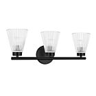 Dainolite VIE-223W-MB Vienna 3-Lights 180W Matte Black LED Vanity Light