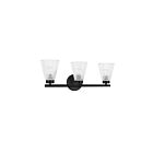 Dainolite VIE-223W-MB Vienna 3-Lights 180W Matte Black LED Vanity Light 