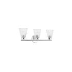 Dainolite VIE-223W-PC Vienna 3-Lights 180W Polished Chrome LED Vanity Light 