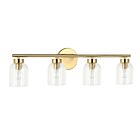 Dainolite VIE-294W-AGB Vienna 4-Lights 240W Aged Brass Vanity Light