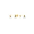 Dainolite VIE-294W-AGB Vienna 4-Lights 240W Aged Brass Vanity Light