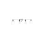 Dainolite VIE-294W-PC Vienna 4-Lights 240W Polished Chrome Vanity Light