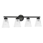 Dainolite VIE-304W-MB Vienna 4-Lights 240W Matte Black LED Vanity Light 