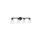 Dainolite VIE-304W-MB Vienna 4-Lights 240W Matte Black LED Vanity Light 