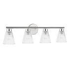 Dainolite VIE-304W-PC Vienna 4-Lights 240W Polished Chrome LED Vanity Light 