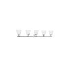 Dainolite VIE-385W-PC Vienna 5-Lights 300W Polished Chrome LED Vanity Light