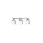 Dainolite VLA-213W-PC-CLR Vallora 3-Lights 180W Polished Chrome LED Vanity Light